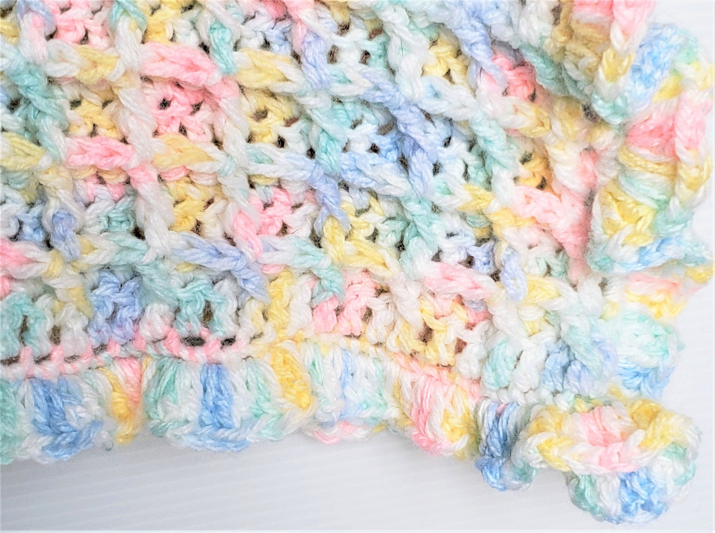 Waffle Stitch Baby Blanket Crochet