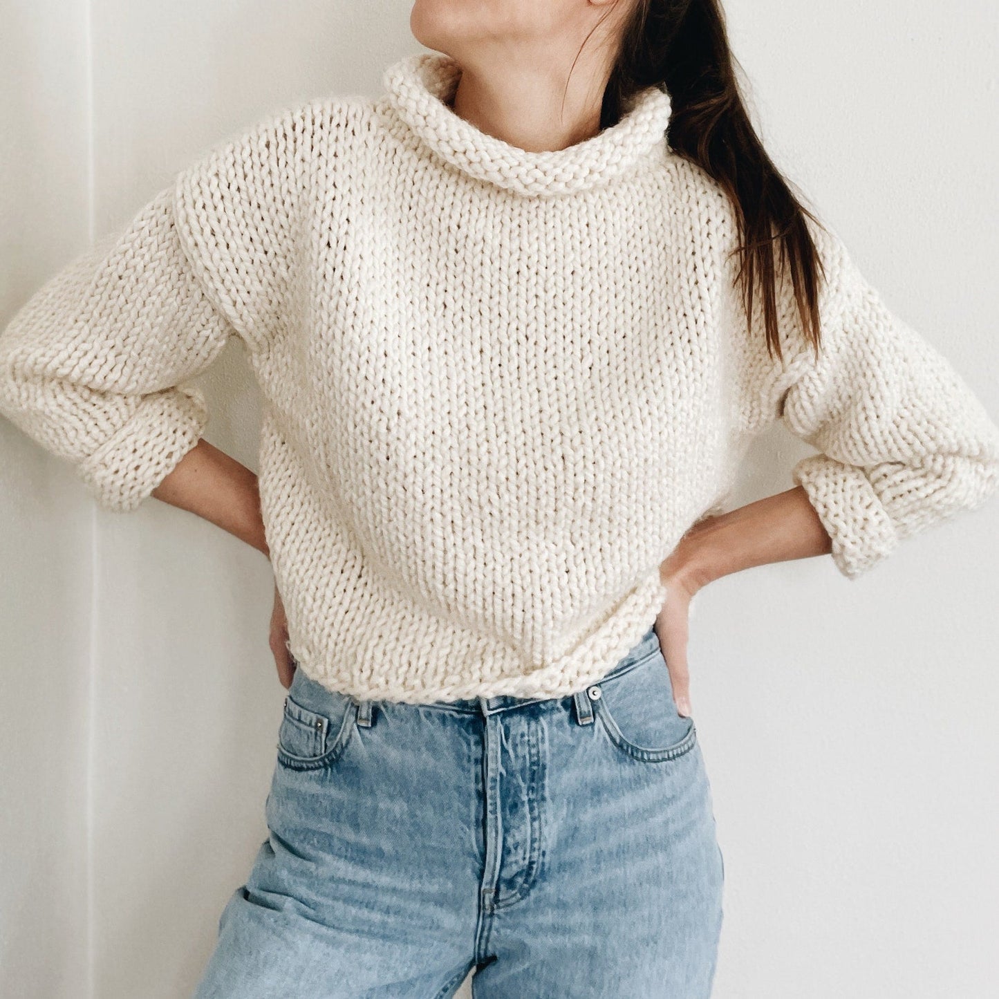 Easy Sweater Jumper Knitting Pattern