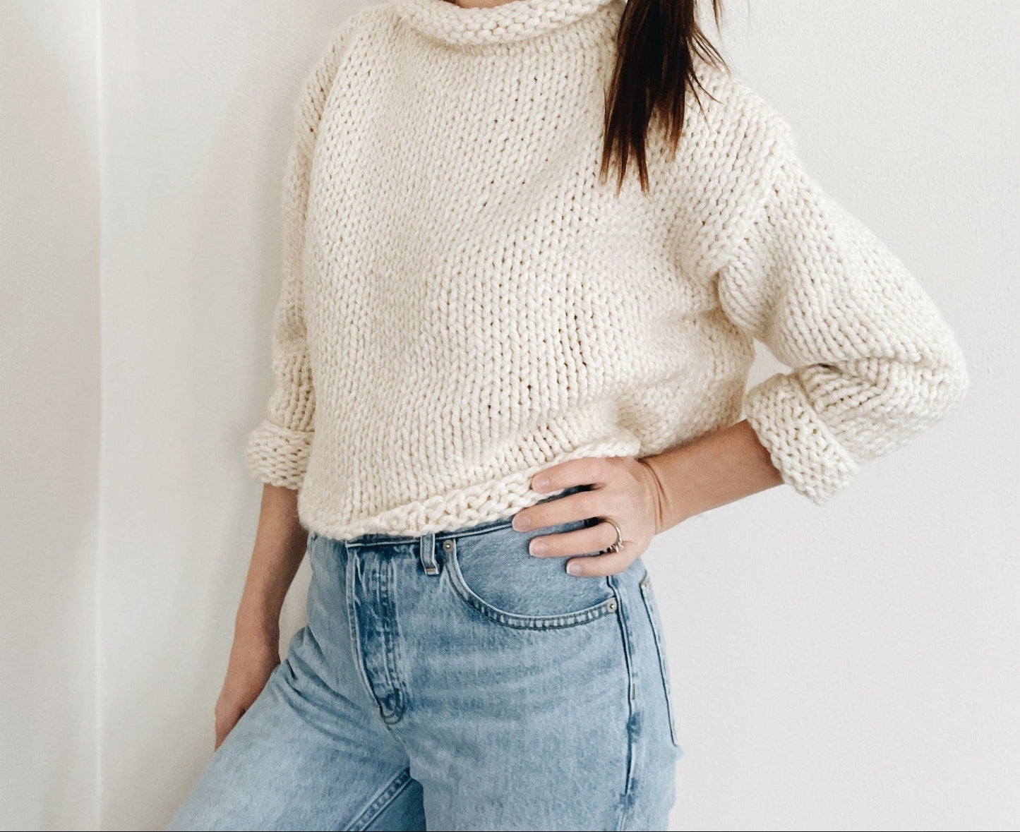 Easy Sweater Jumper Knitting Pattern