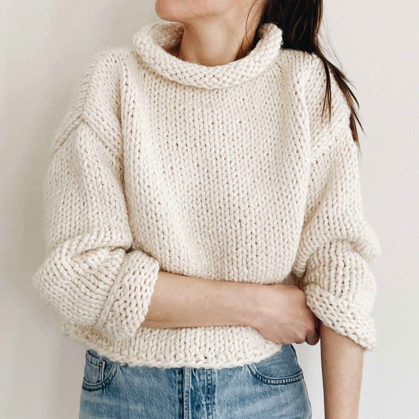 Easy Sweater Jumper Knitting Pattern