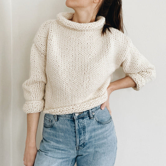 Easy Sweater Jumper Knitting Pattern