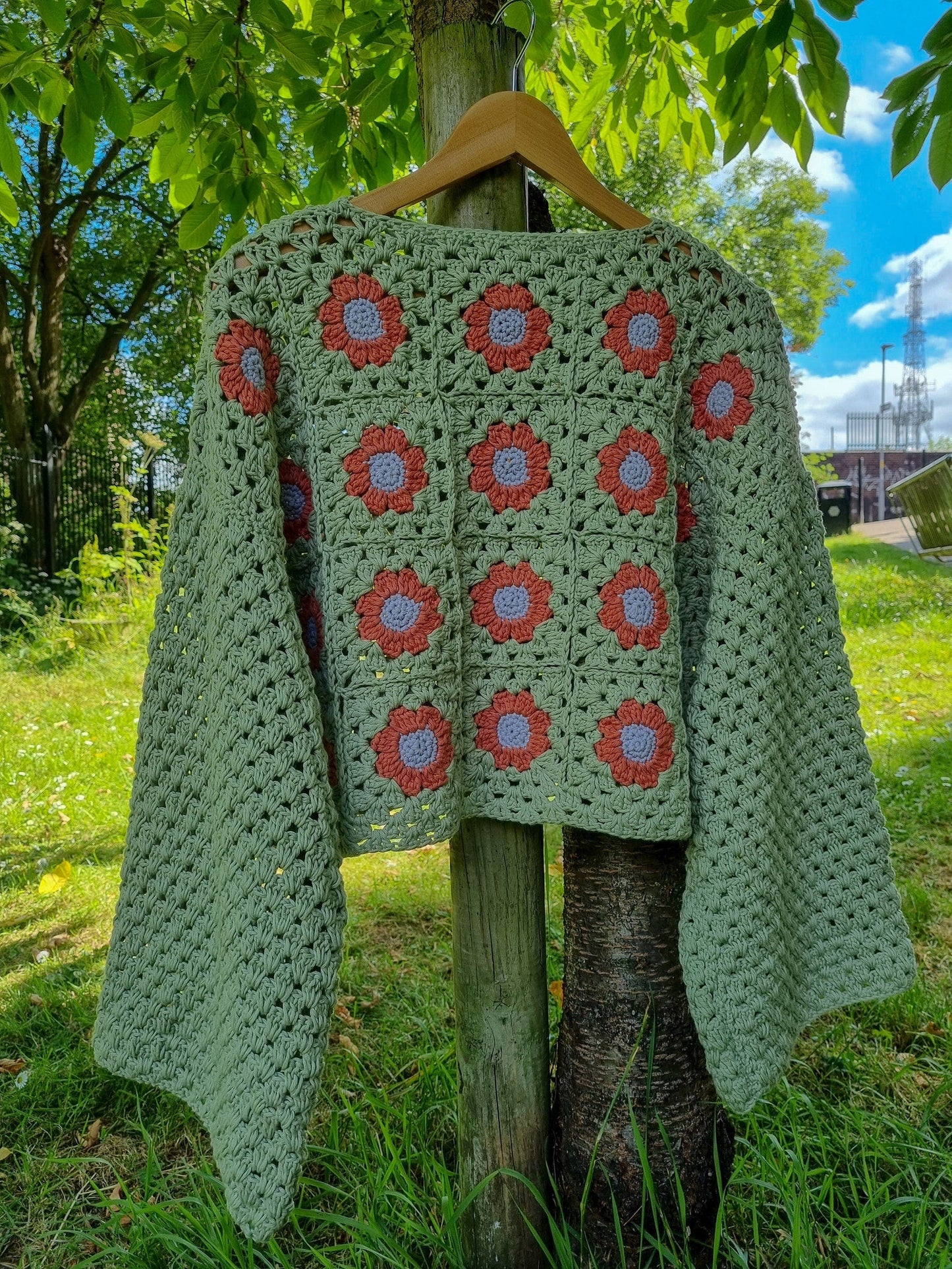 Crochet Flower Power Jumper Pattern