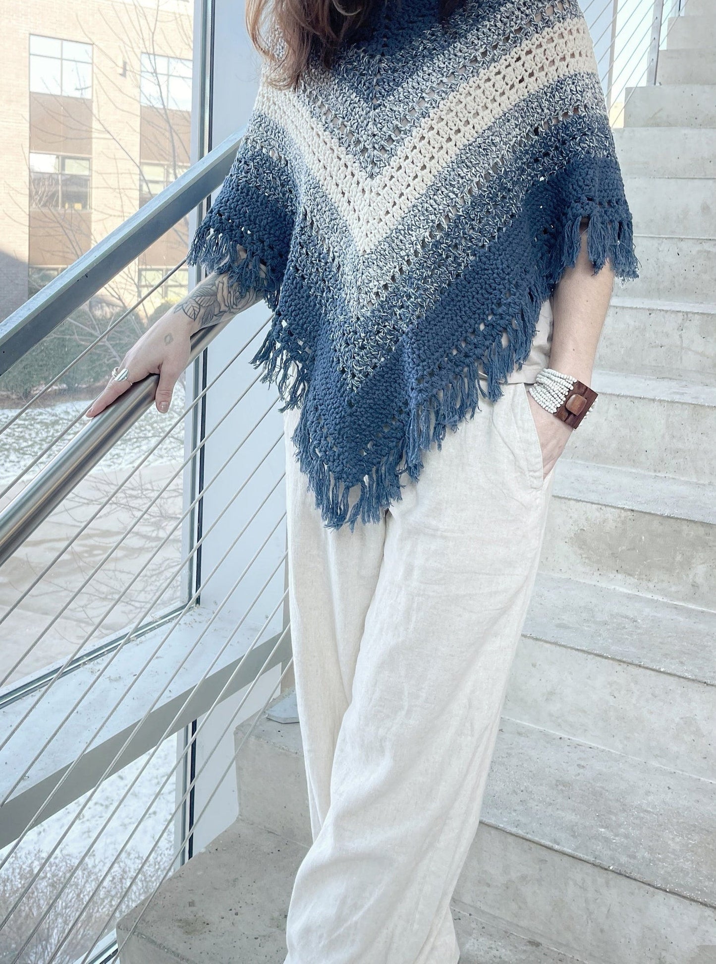 Sweet Boho Poncho Crochet Pattern