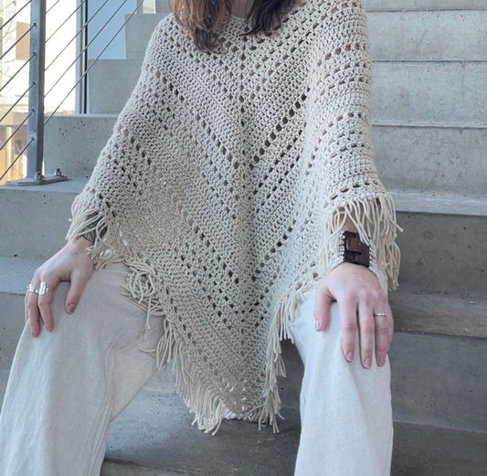 Sweet Boho Poncho Crochet Pattern