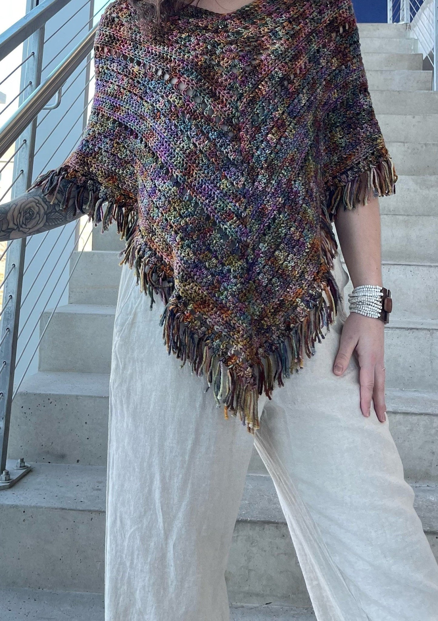 Sweet Boho Poncho Crochet Pattern