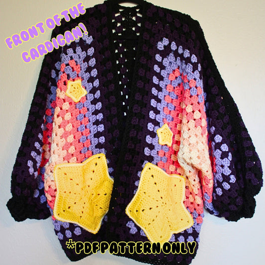 Sunset Sherbet Kawaii Cardi Crochet Pattern