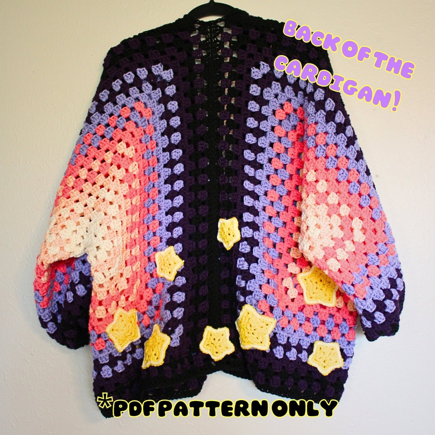 Sunset Sherbet Kawaii Cardi Crochet Pattern