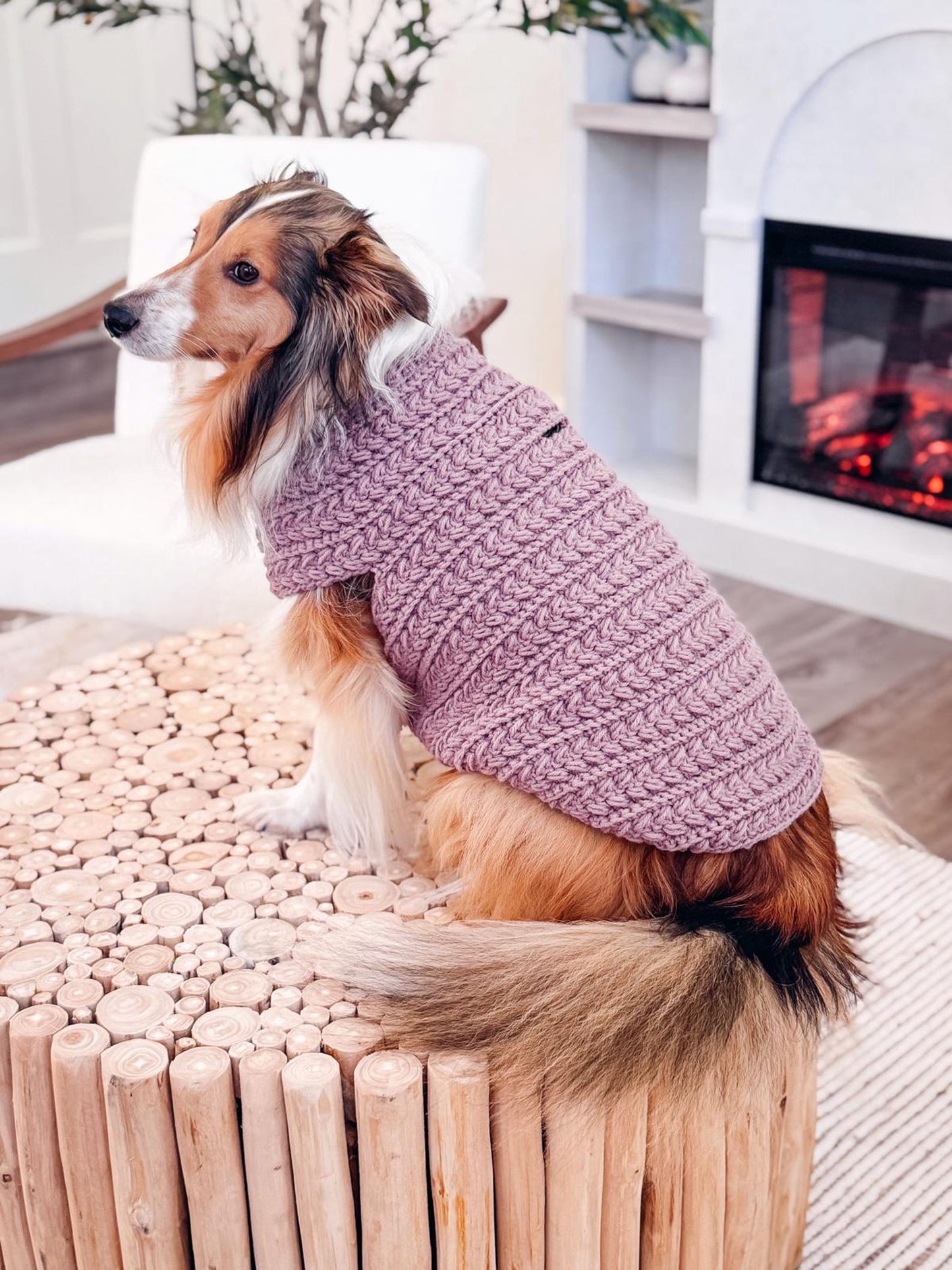 Top Down Dog Sweater Crochet Pattern