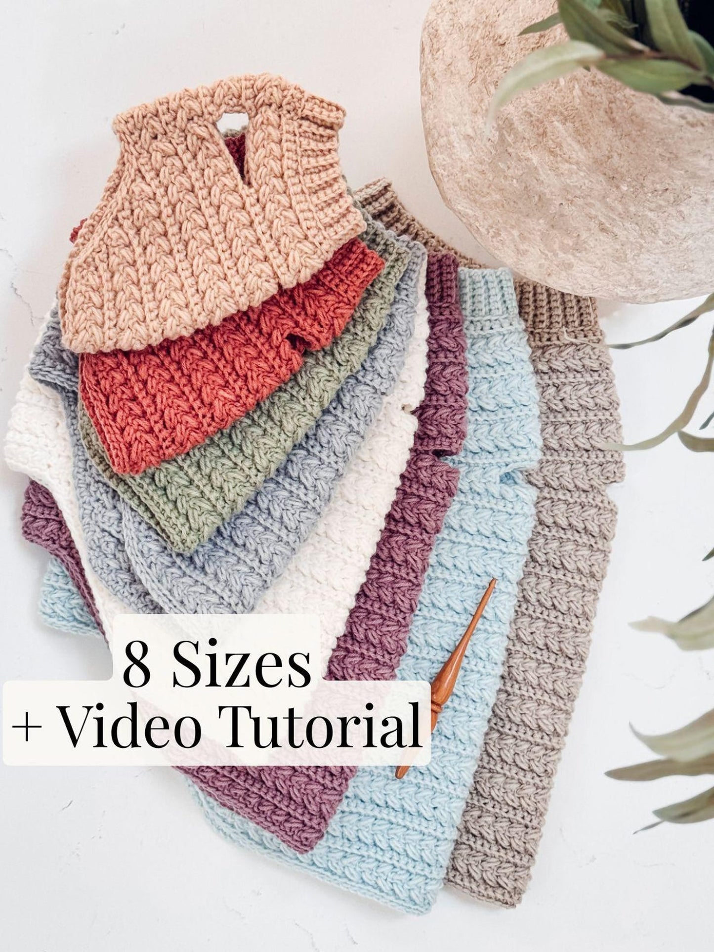 Top Down Dog Sweater Crochet Pattern