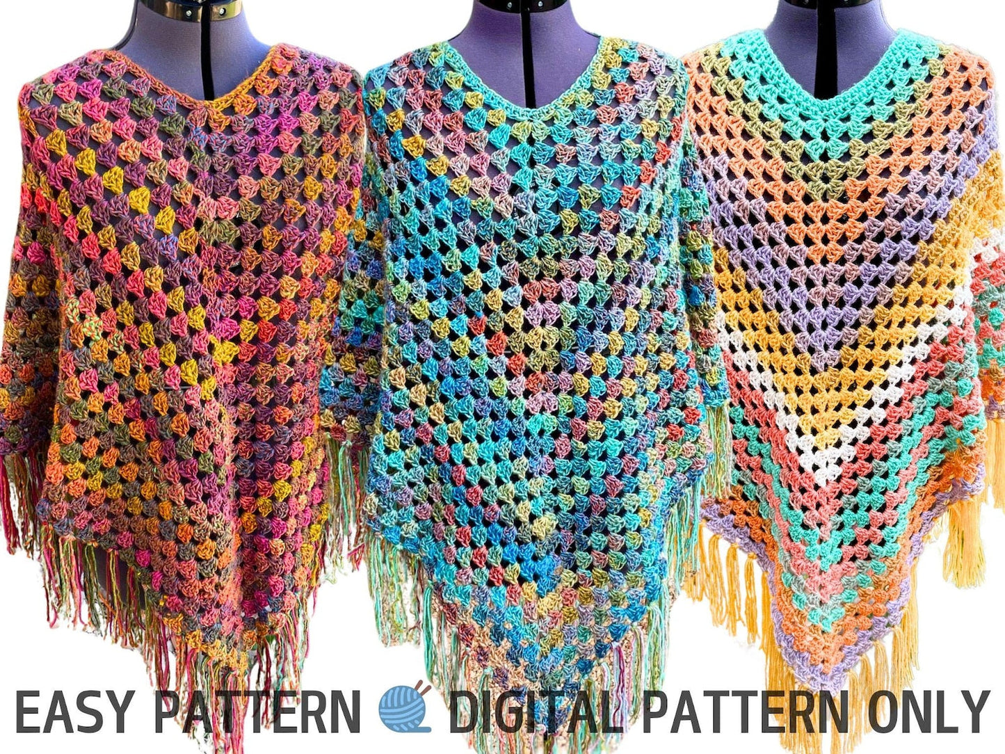 The Easy Peasy Poncho Crochet Pattern