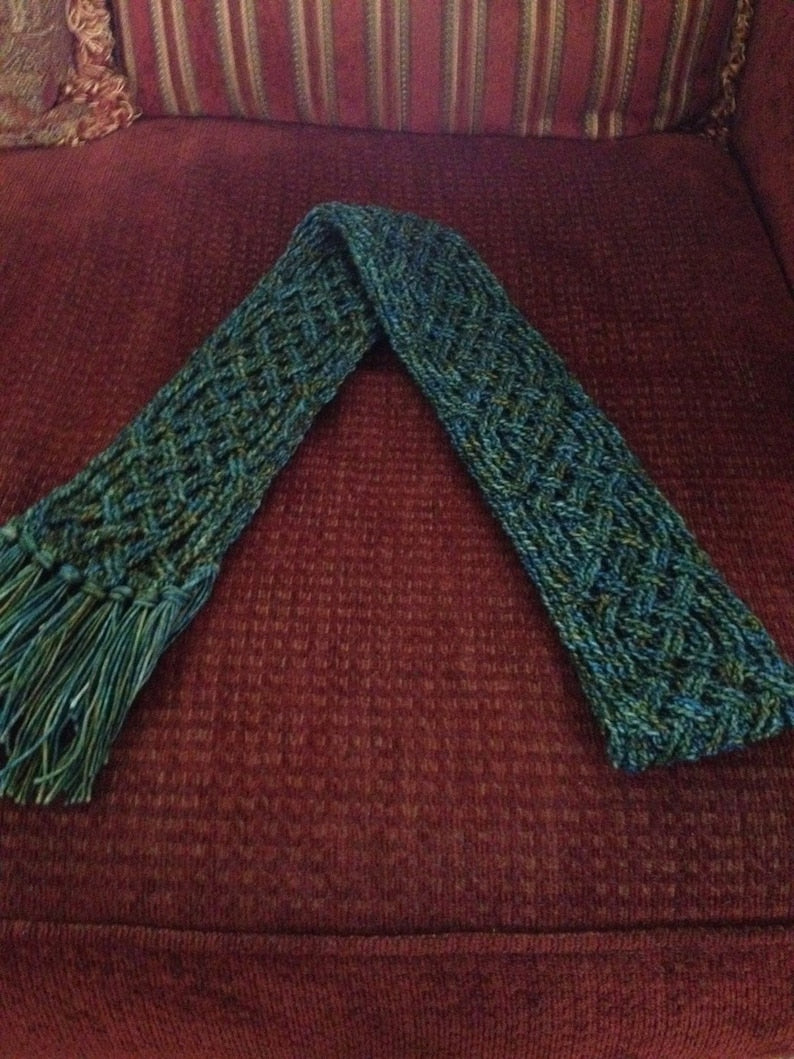 Aberdeen Castle Braided Cable Scarf Hat Crochet Pattern for Men and Women