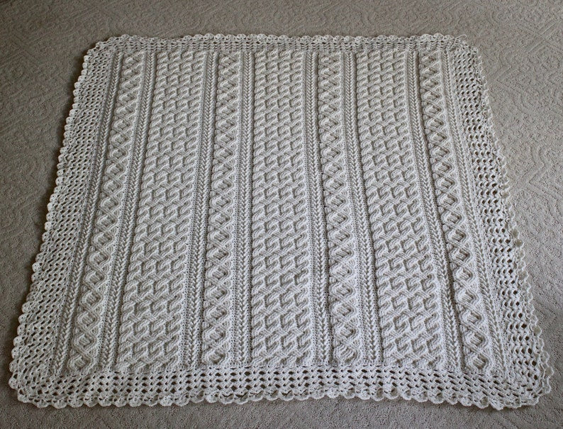 Braemar Cable Braided Blanket Crochet Pattern