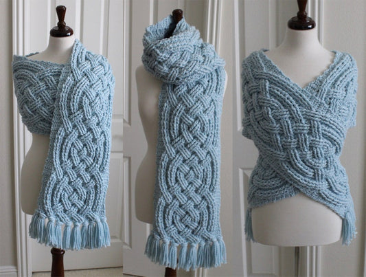Super Saxon Scarf Celtic Crochet Pattern