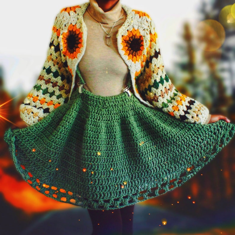 The Kalese Crochet Suspender Skirt Pattern