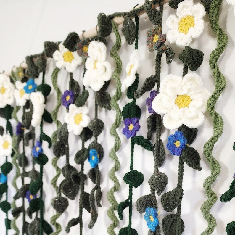 Faerie Garden Wall Hanging Crochet Pattern