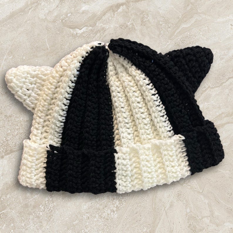 Bunny & Cat Beanie Crochet Pattern
