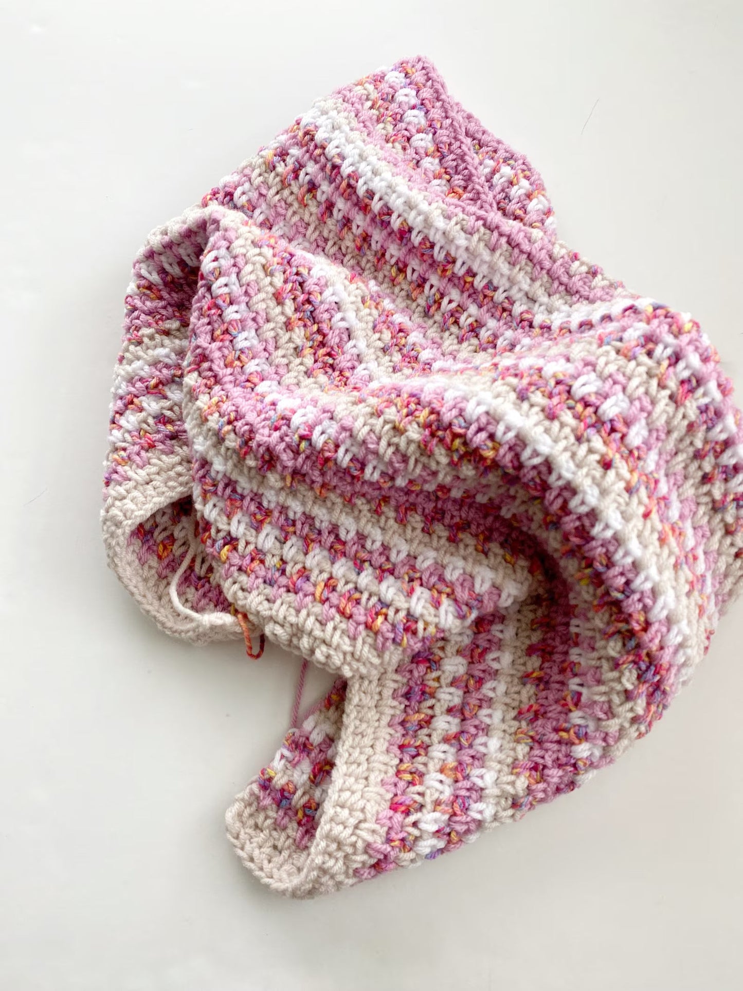 Marble Moss Stitch Blanket Pattern