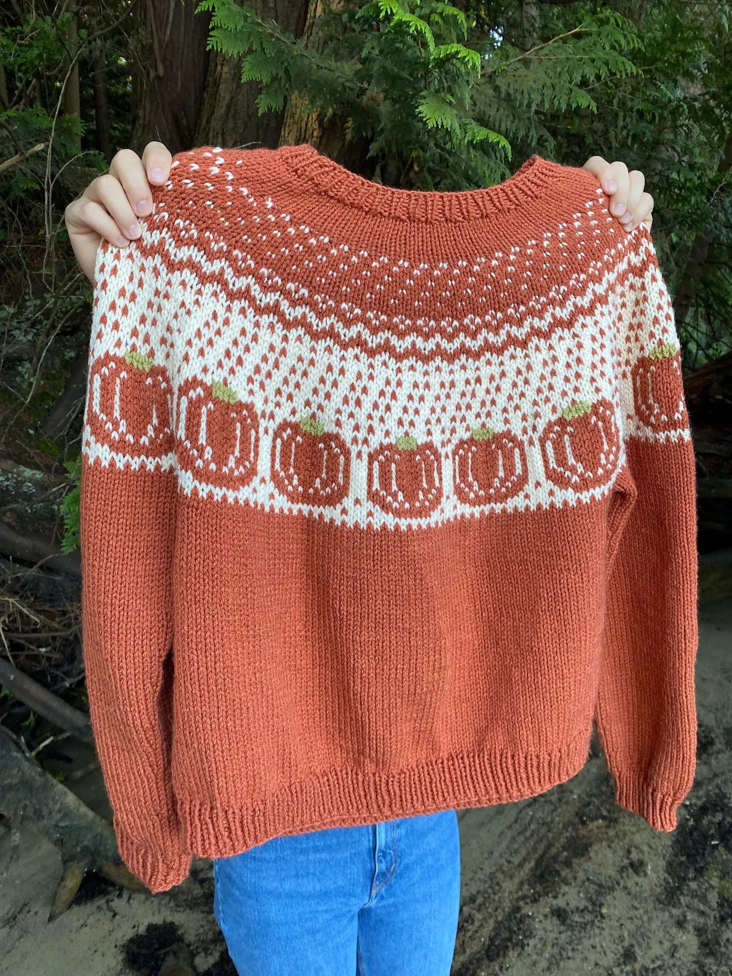 Pumpkins Sweater Knitting Pattern