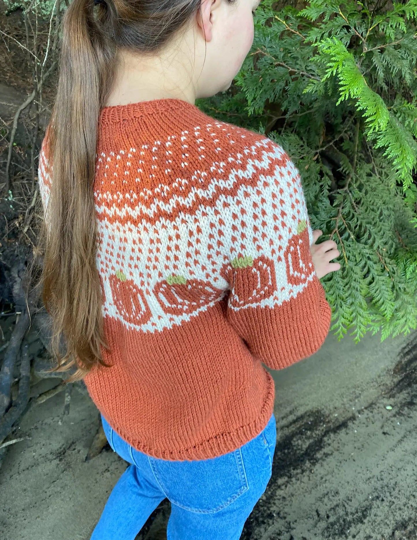 Pumpkins Sweater Knitting Pattern