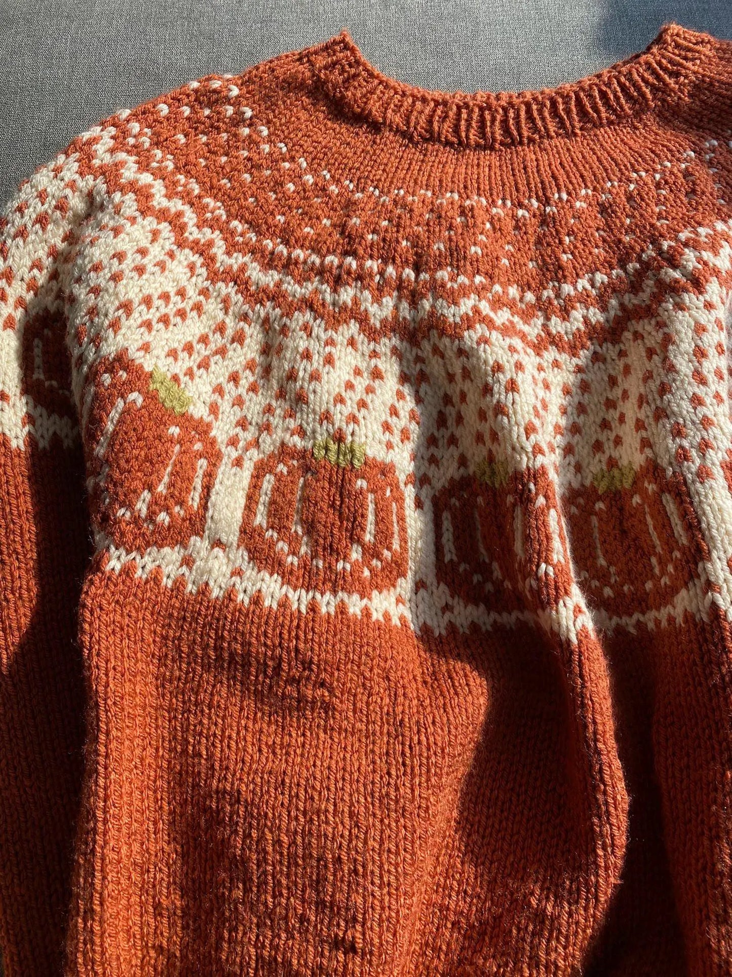 Pumpkins Sweater Knitting Pattern