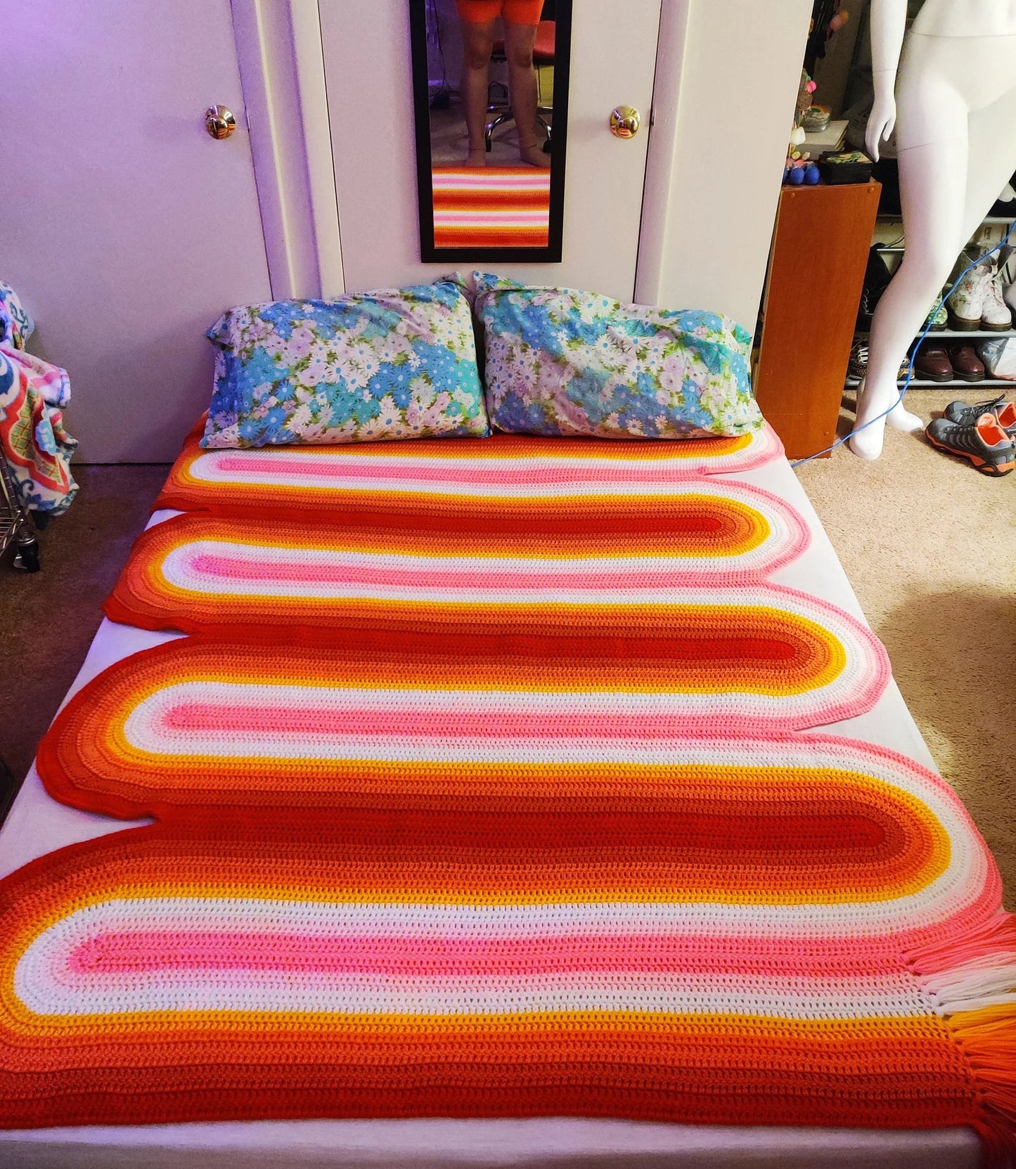 Ribbon Canyon Blanket Crochet Pattern