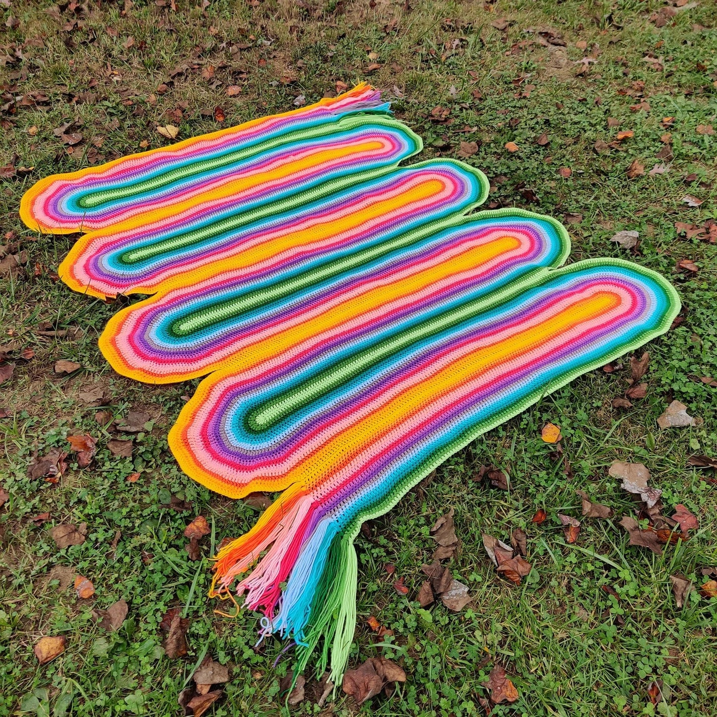 Ribbon Canyon Blanket Crochet Pattern