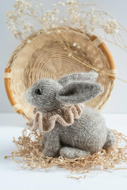Baby Bunny Toy and Bunny Outfit Knitting Pattern