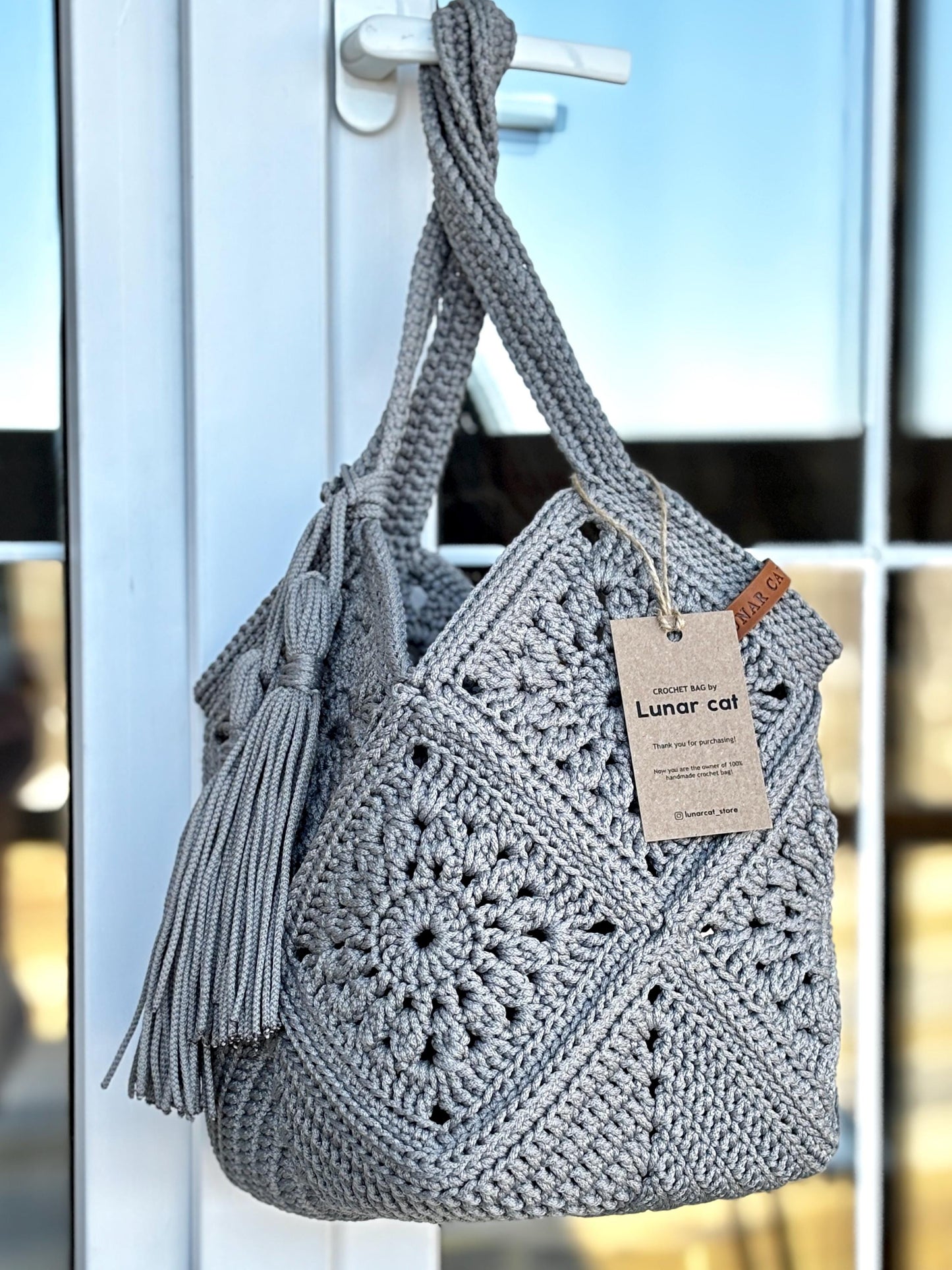 Granny Square Market Bag Crochet Pattern