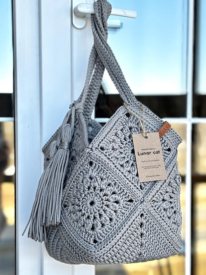 Granny Square Market Bag Crochet Pattern