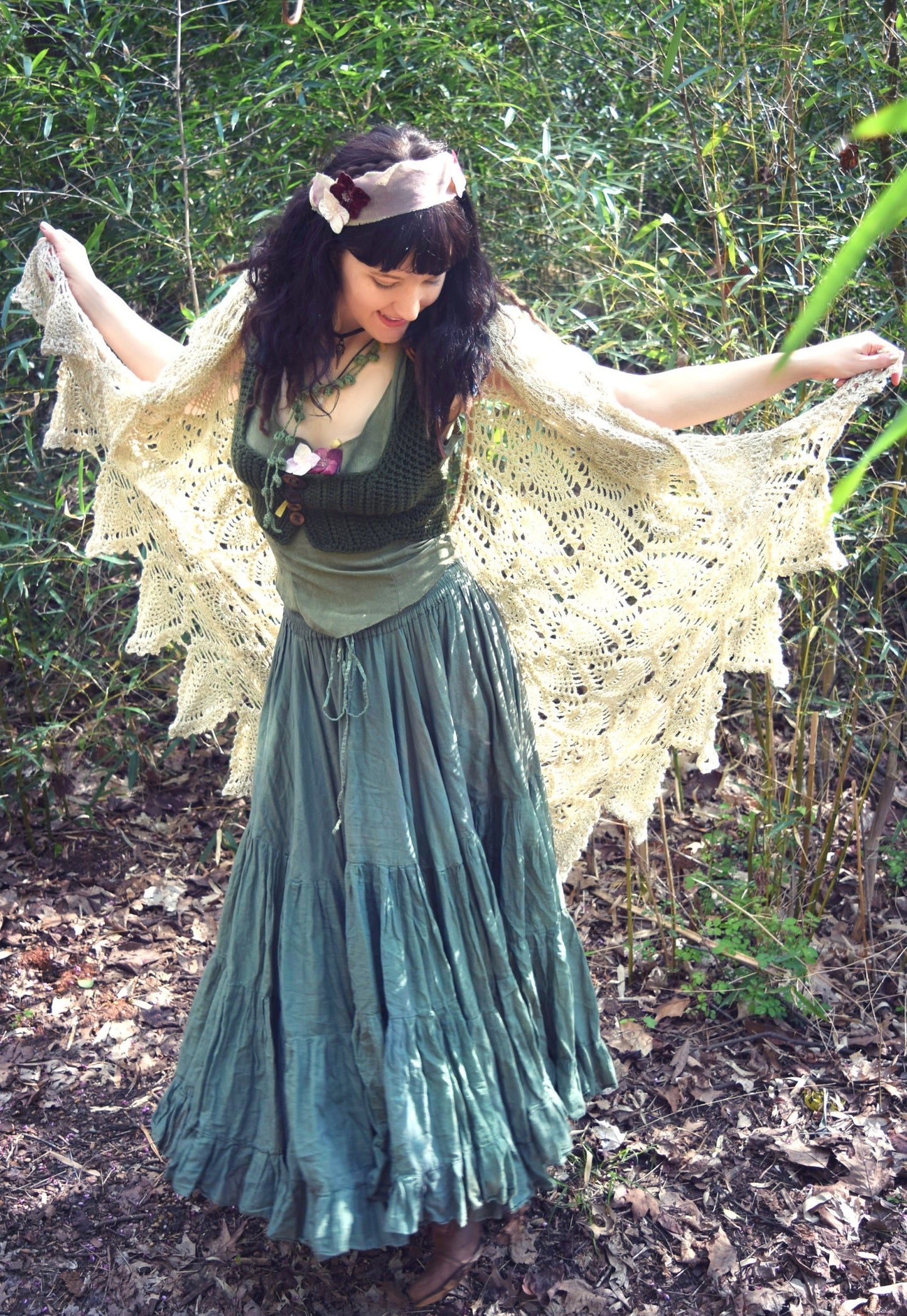 Convertible Pineapple Shawl Crochet Pattern