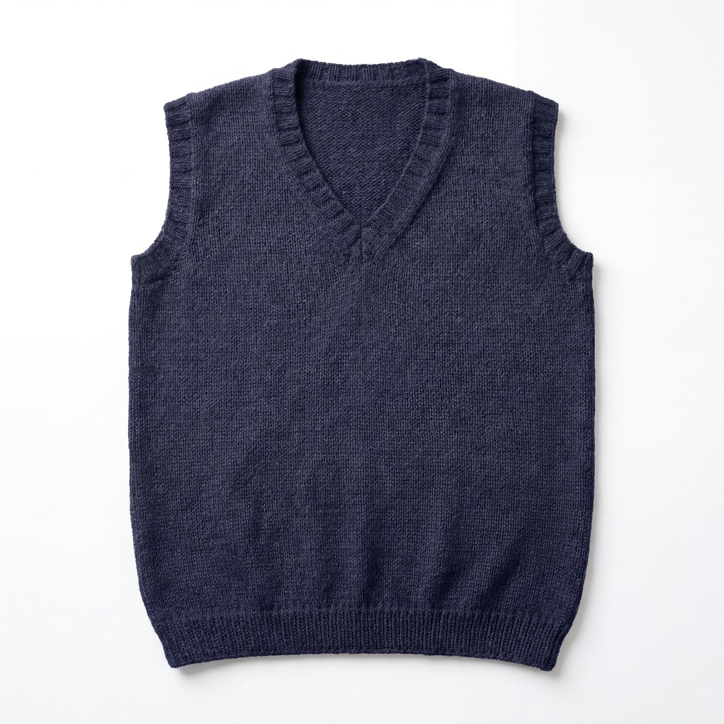 V-Neck Slipover Vest Knitting Pattern