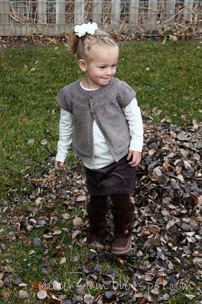 Short Sleeve Buttoned Sweater Knitting Pattern