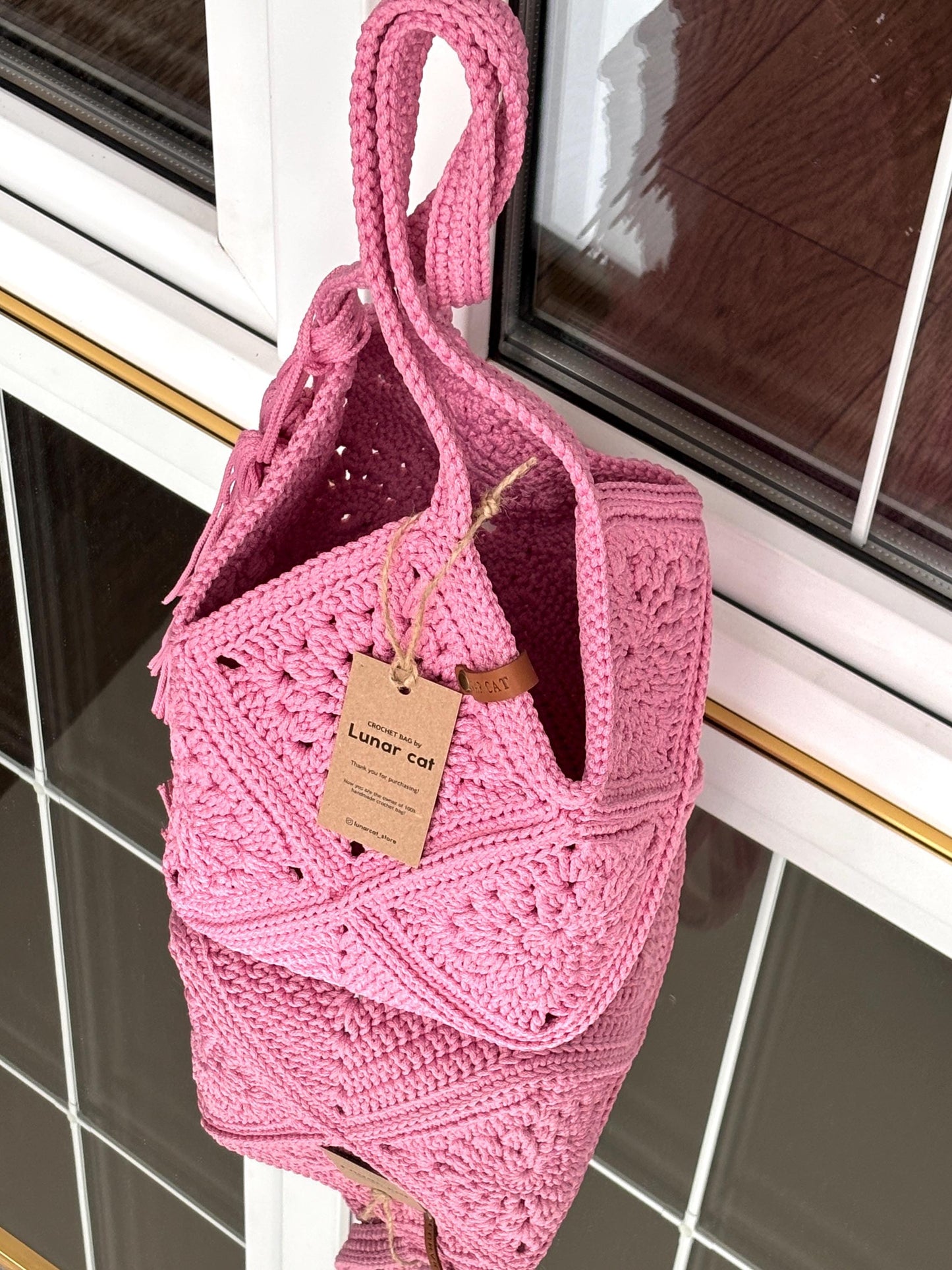 Granny Square Market Bag Crochet Pattern