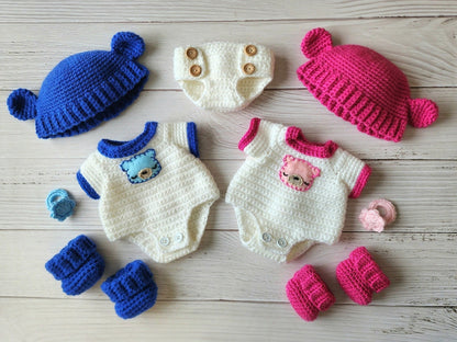 Bundle Babies With Sleeper Set Crochet Pattern