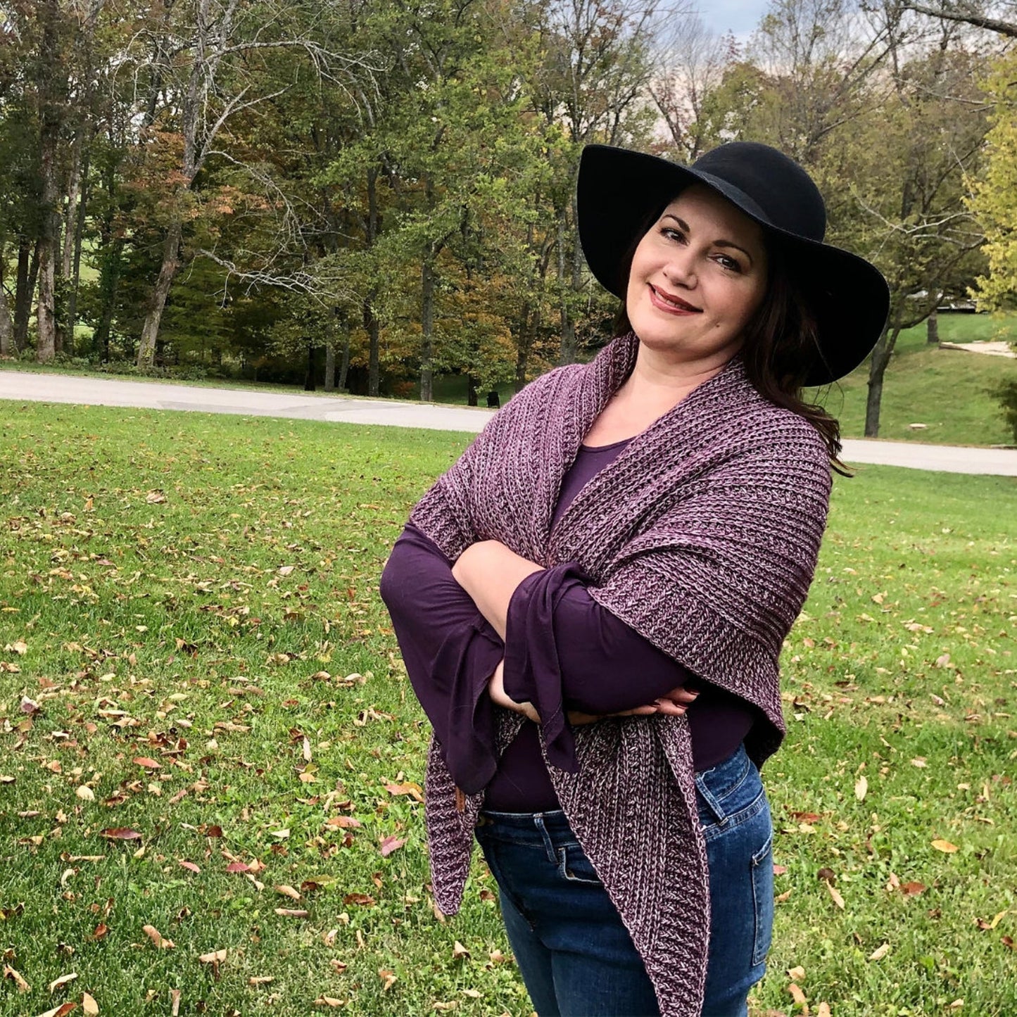 Branch Out Triangle Shawl Crochet Pattern