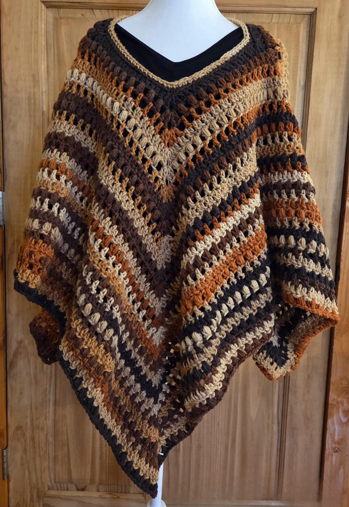 Celeste 4-Point Poncho Crochet Pattern
