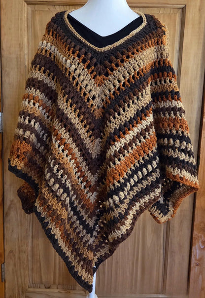 Celeste 4-Point Poncho Crochet Pattern