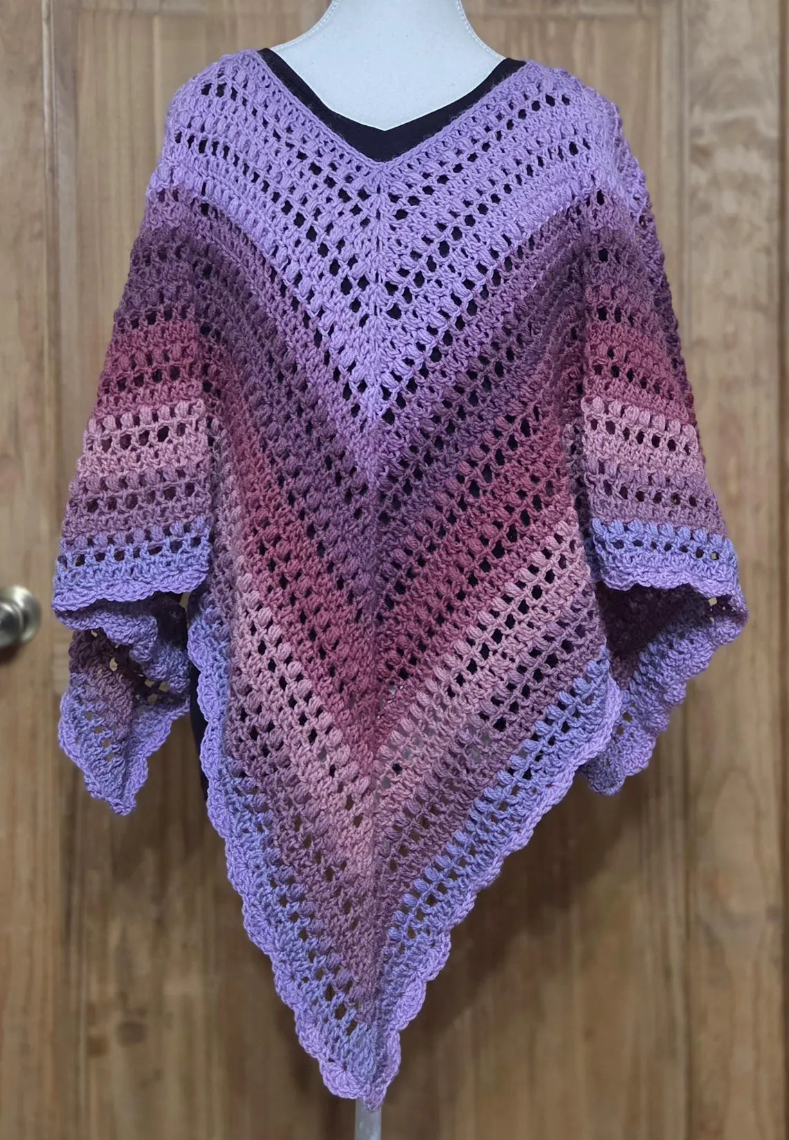 Celeste 4-Point Poncho Crochet Pattern