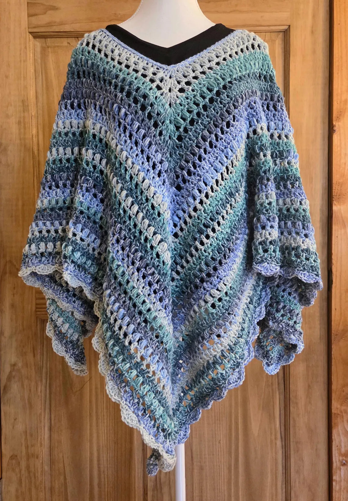 Celeste 4-Point Poncho Crochet Pattern