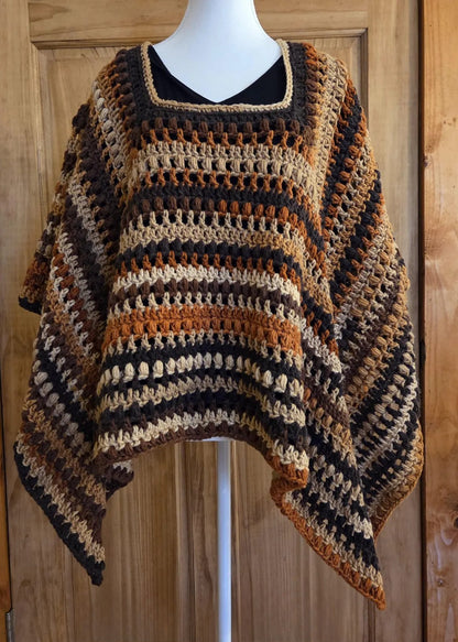 Celeste 4-Point Poncho Crochet Pattern