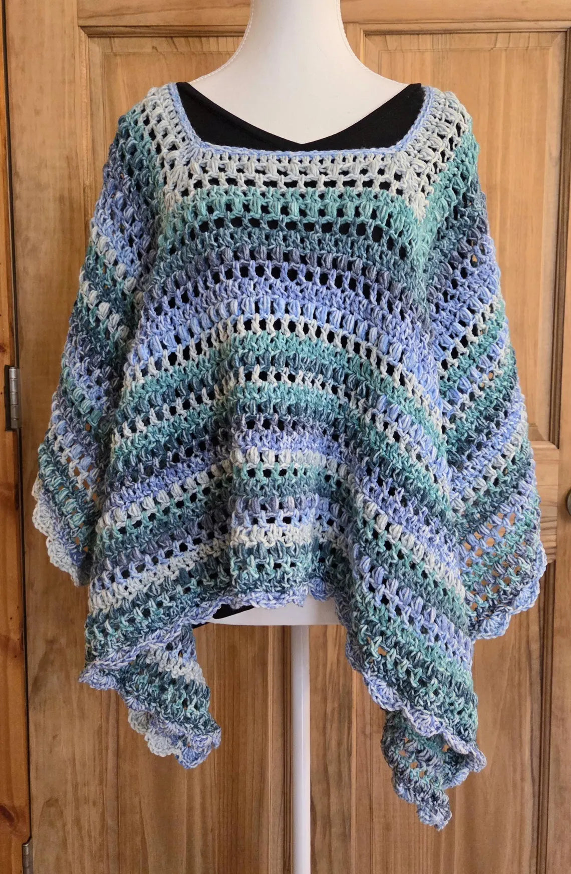 Celeste 4-Point Poncho Crochet Pattern