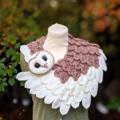 Barn Owl Wrap Crochet Pattern