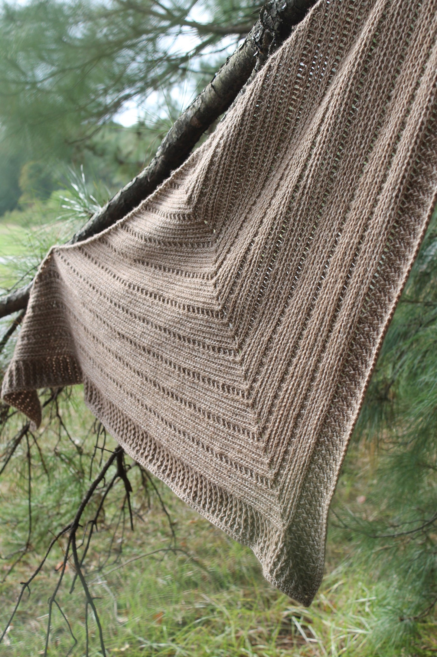 Branch Out Triangle Shawl Crochet Pattern