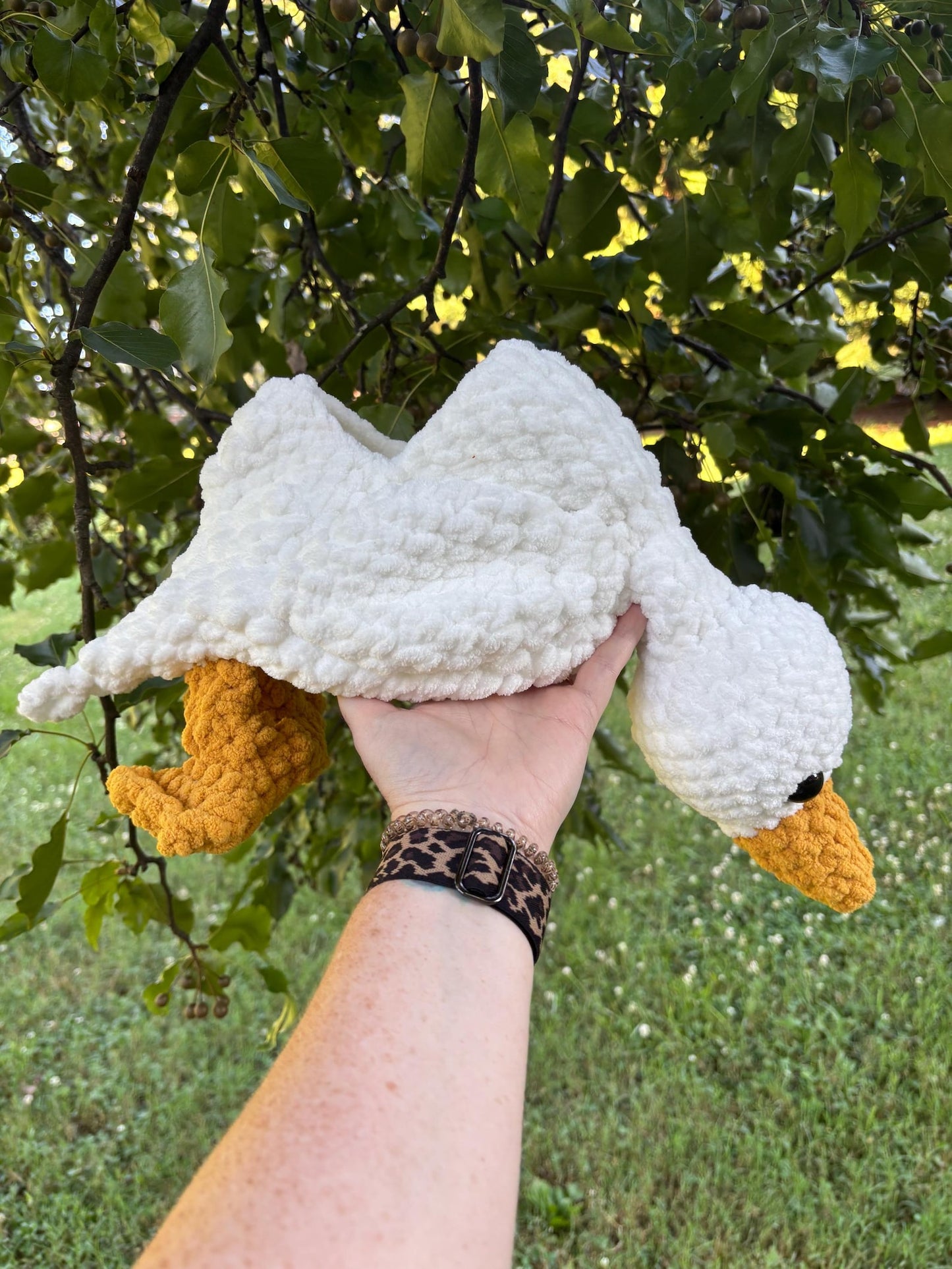 Grocery Bag Goose Crochet Pattern