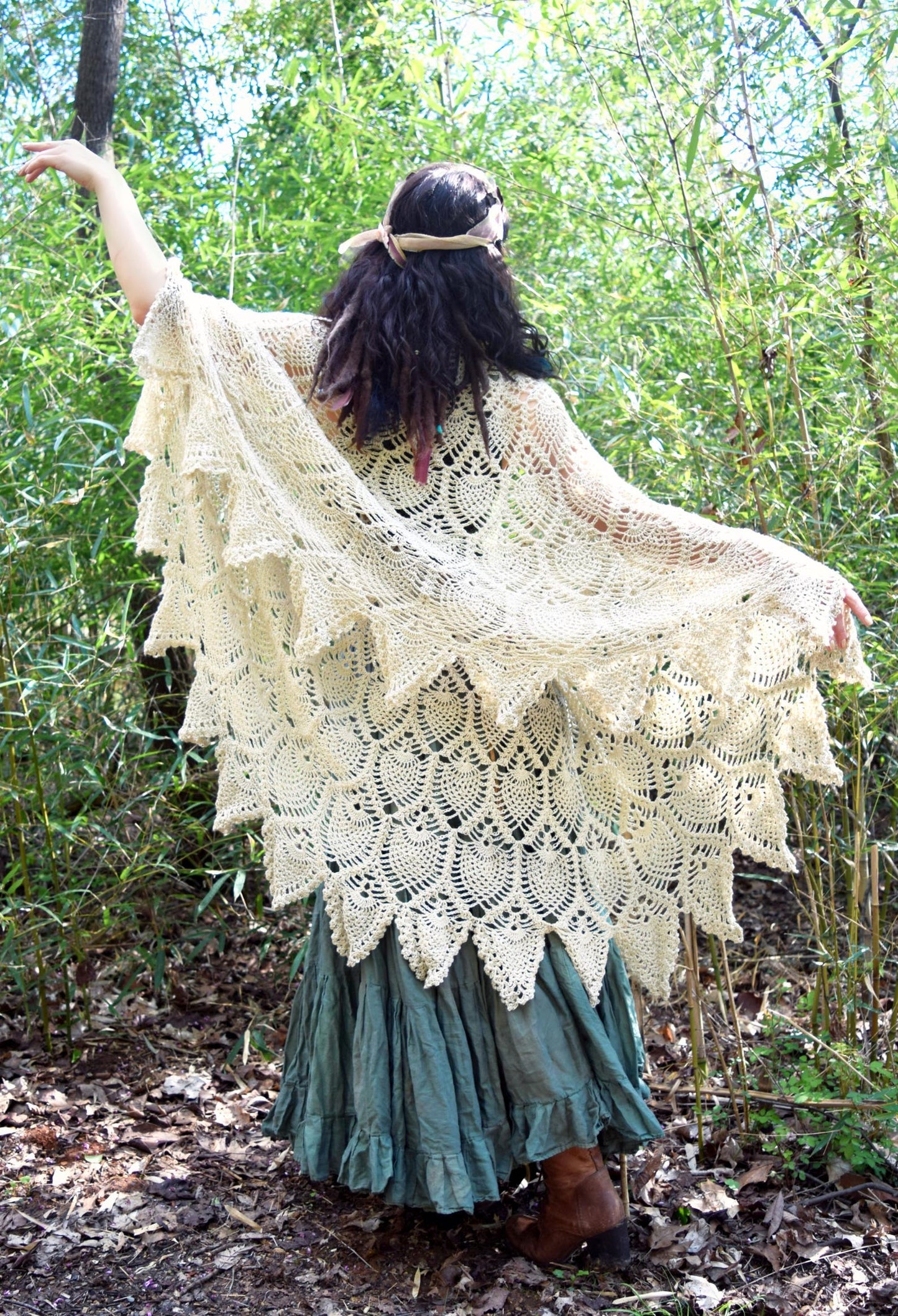 Convertible Pineapple Shawl Crochet Pattern