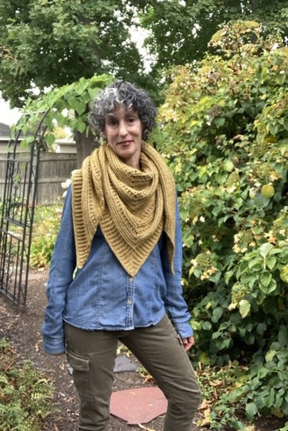 Branch Out Triangle Shawl Crochet Pattern