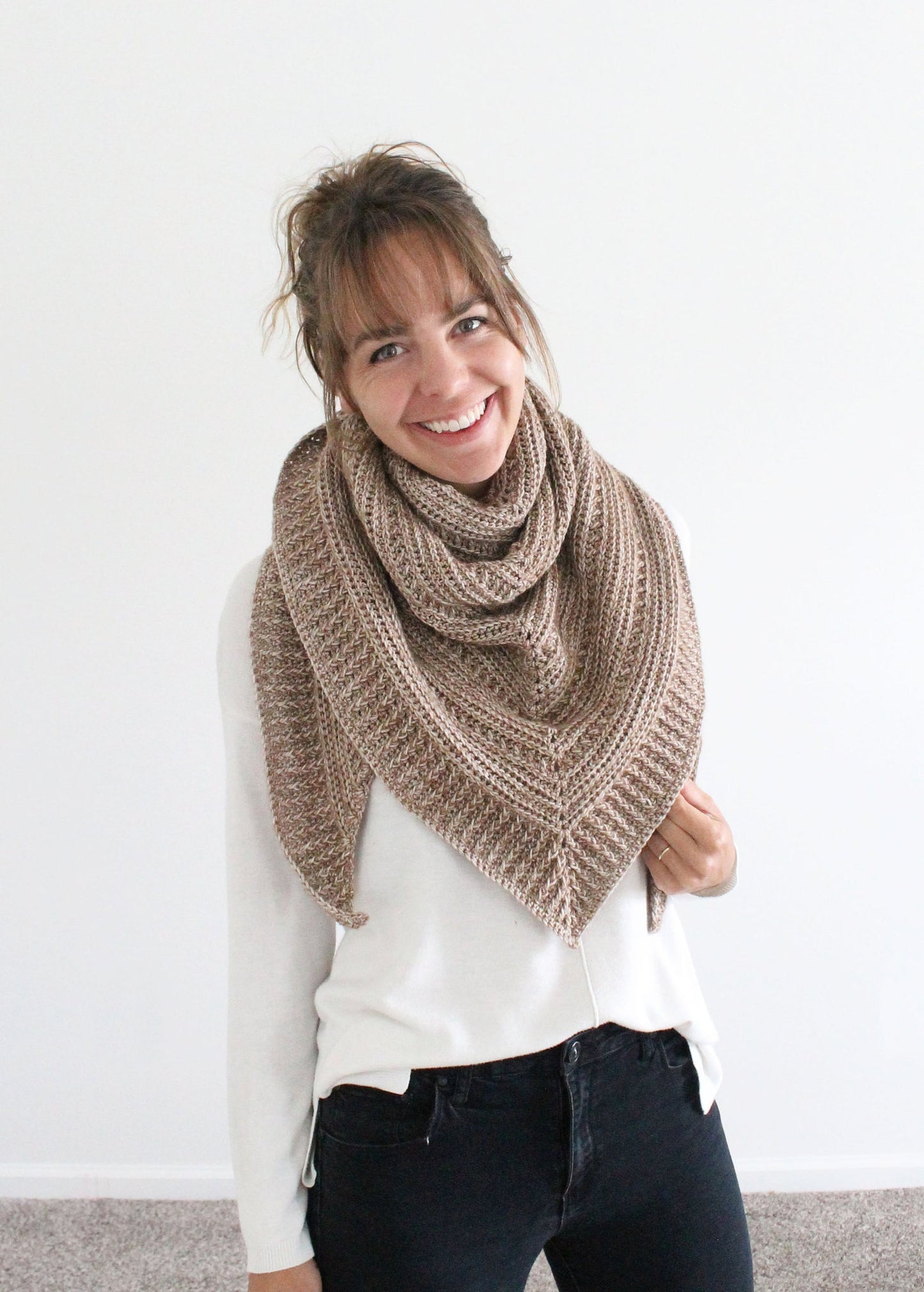 Branch Out Triangle Shawl Crochet Pattern