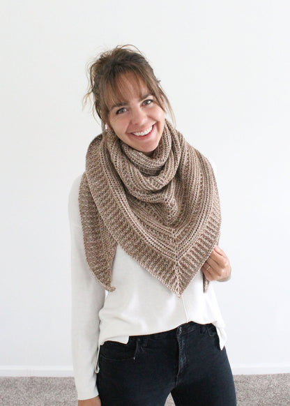 Branch Out Triangle Shawl Crochet Pattern