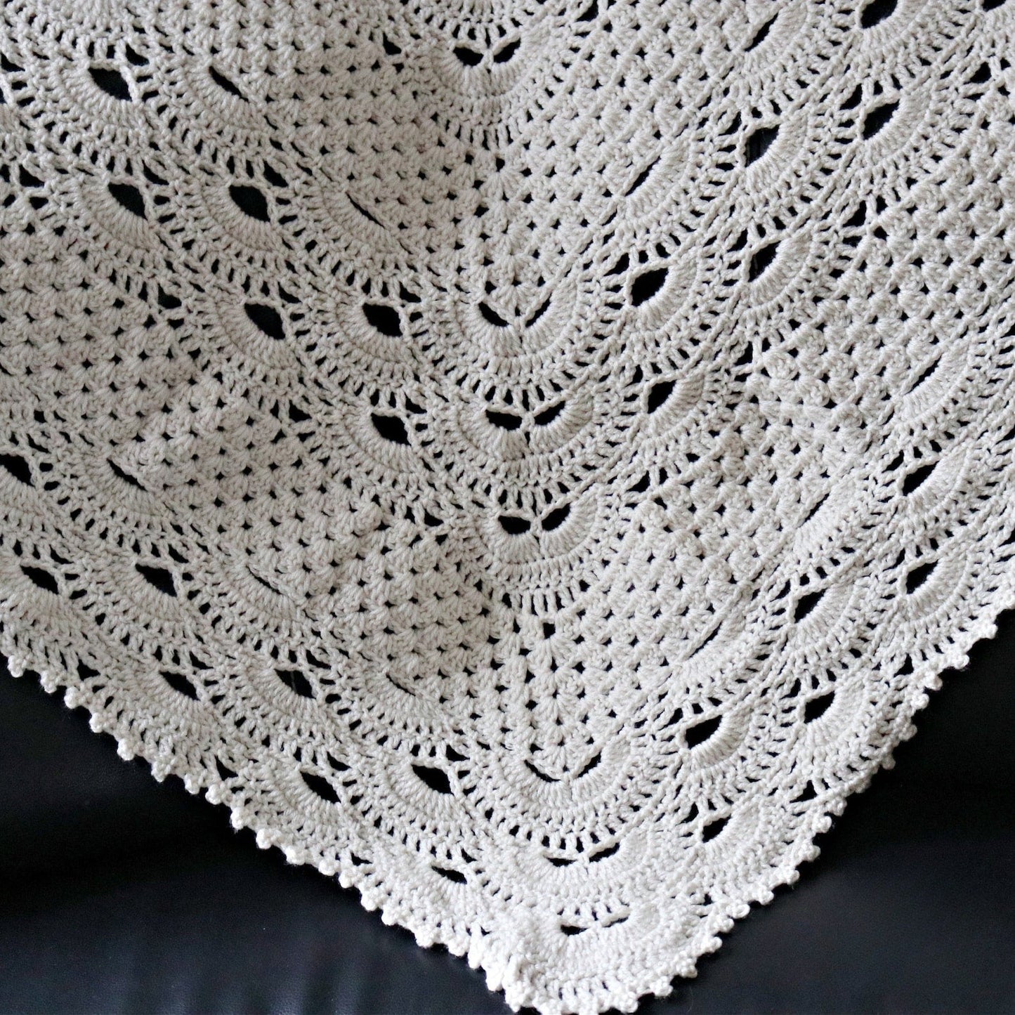 Grandma's German Shells Shawl Crochet Pattern