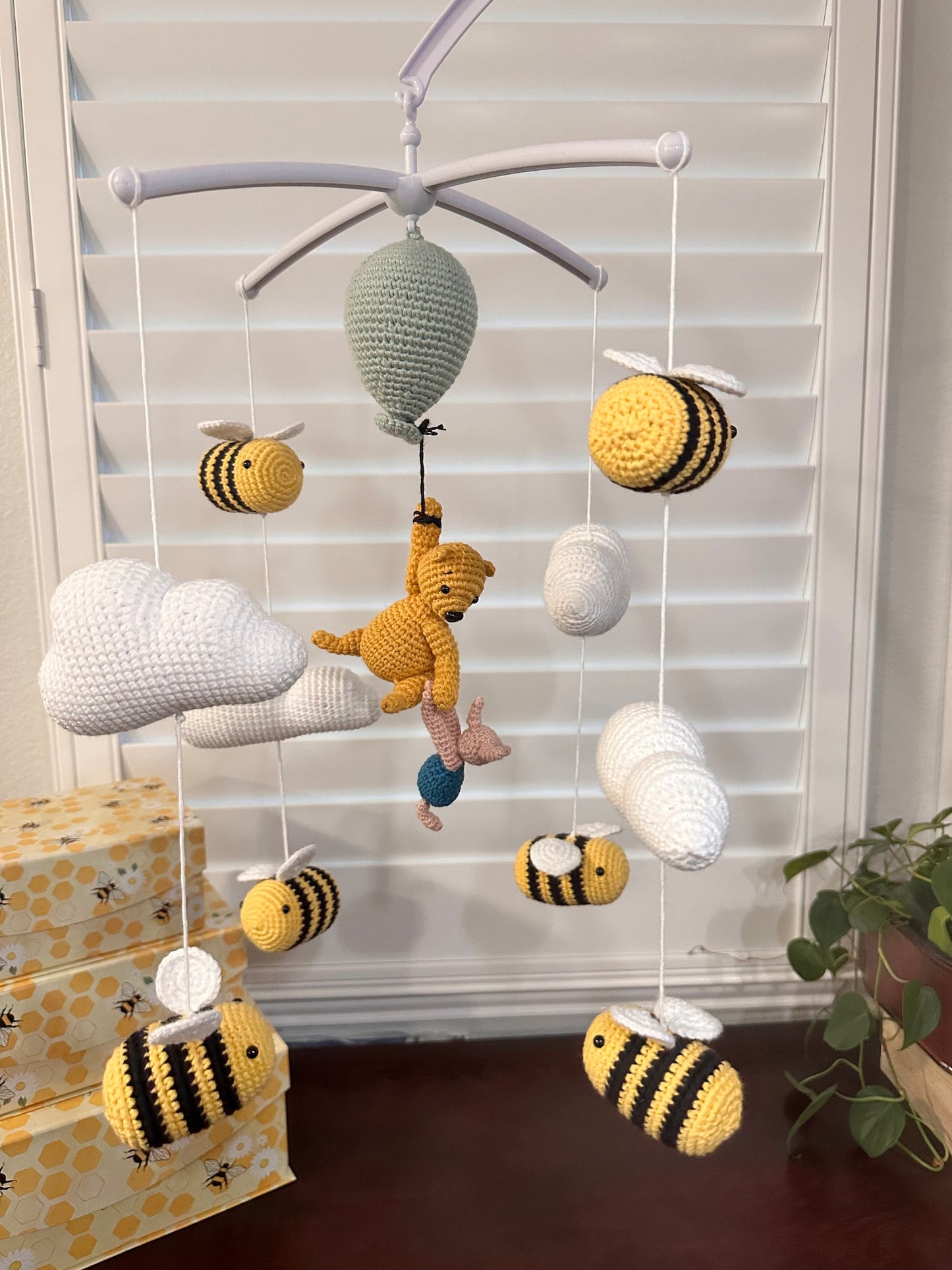 Classic Pooh Mobile Crochet Pattern